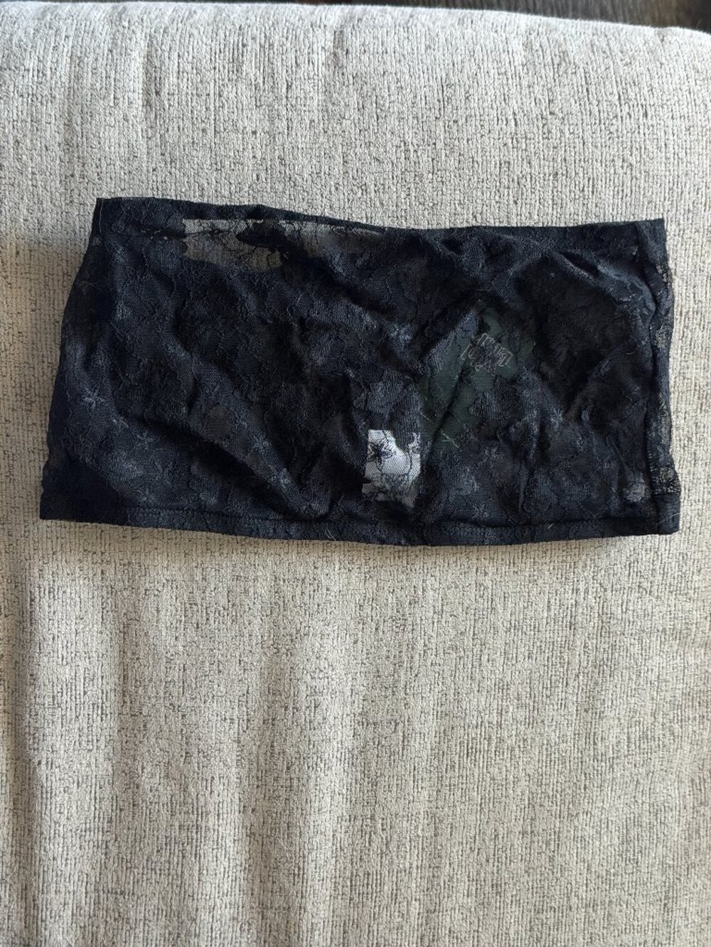 Black butterfly lace bandeau